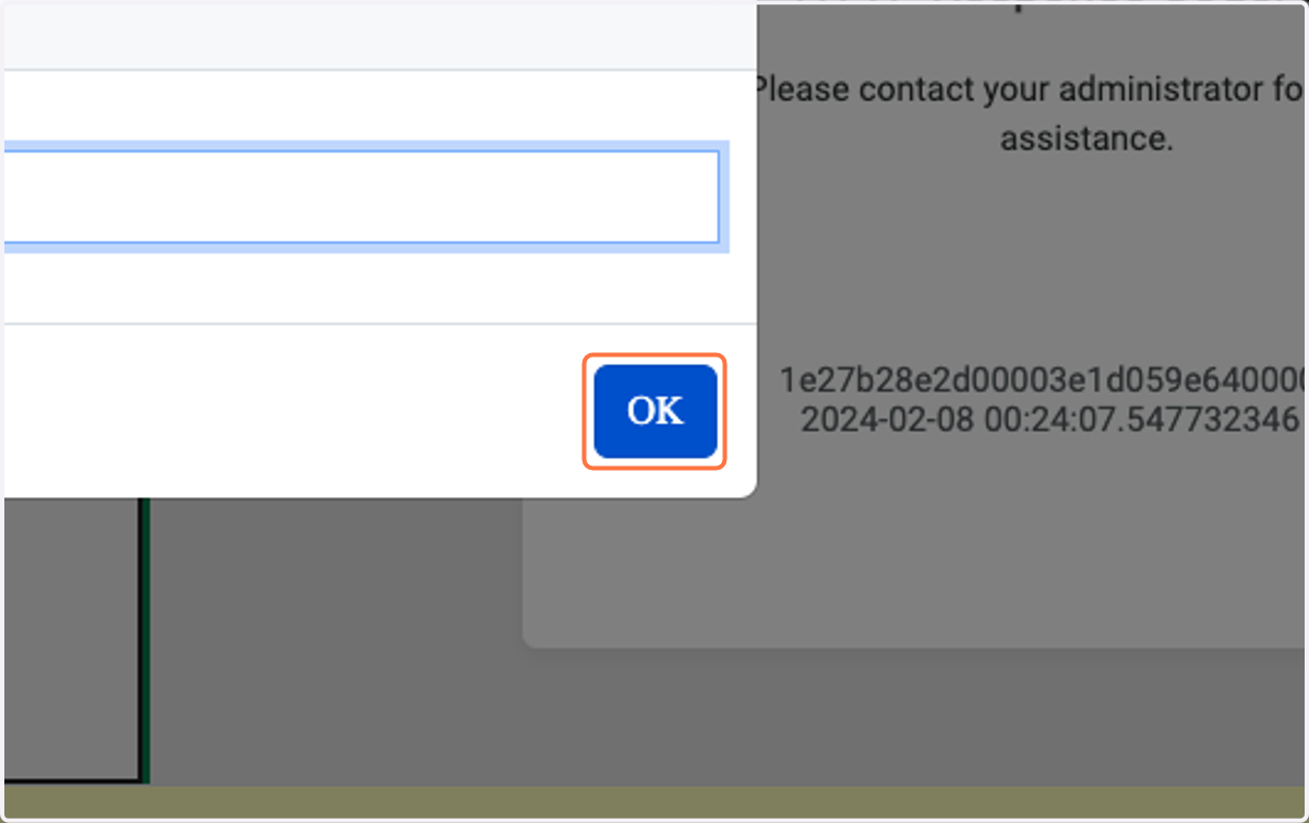 Click on OK