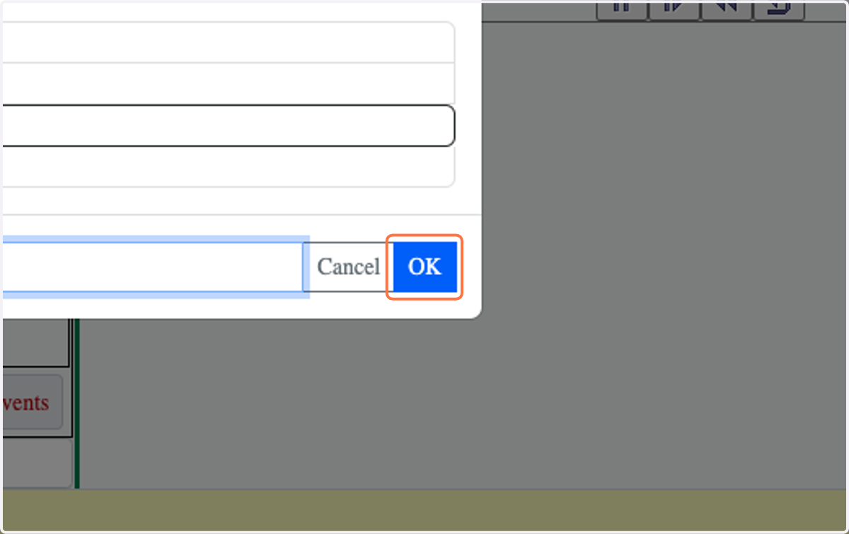 Click on OK
