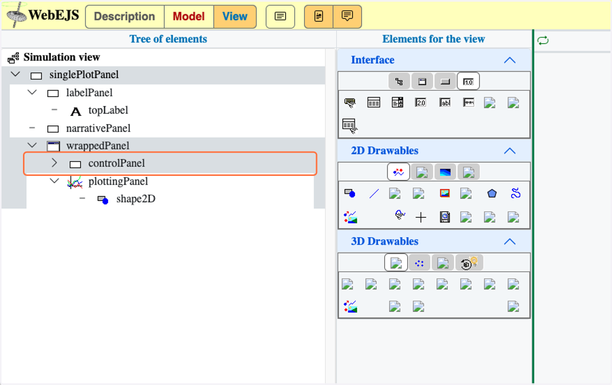 Click on controlPanel