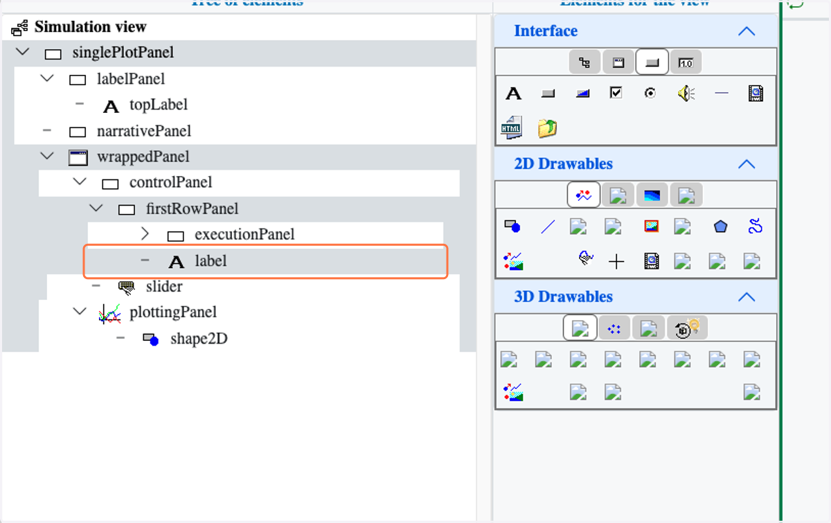 Drag highlighted element