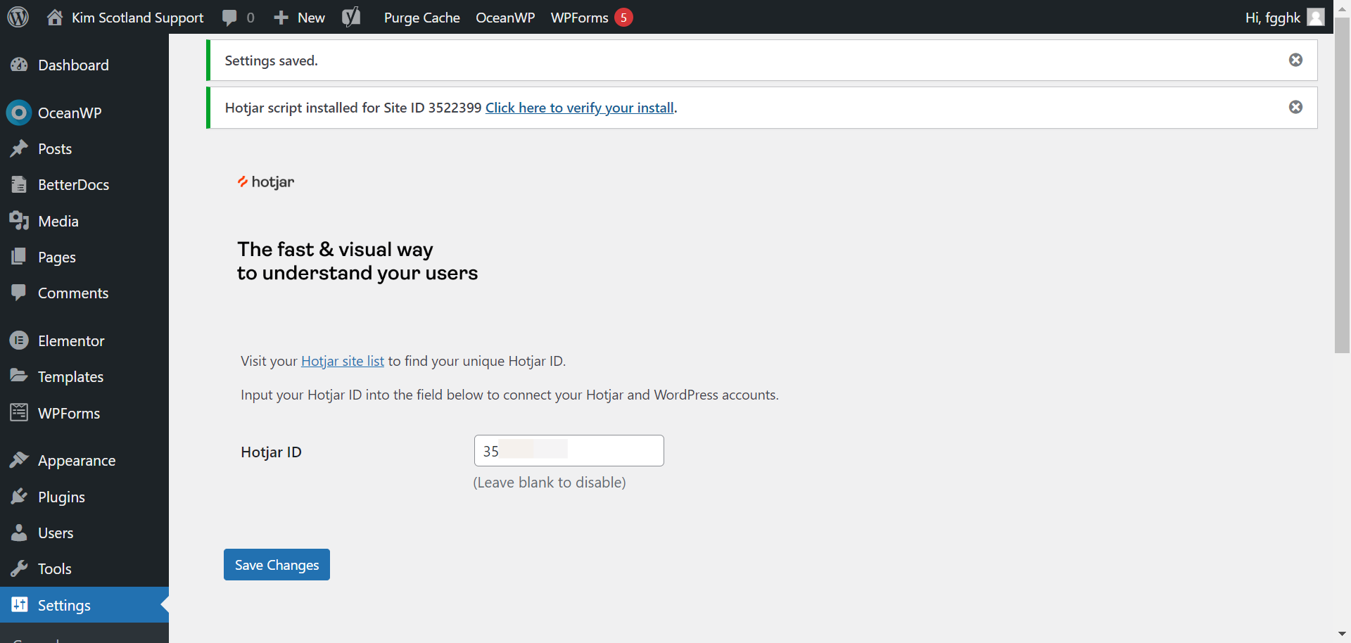 Click on Click here to verify your install