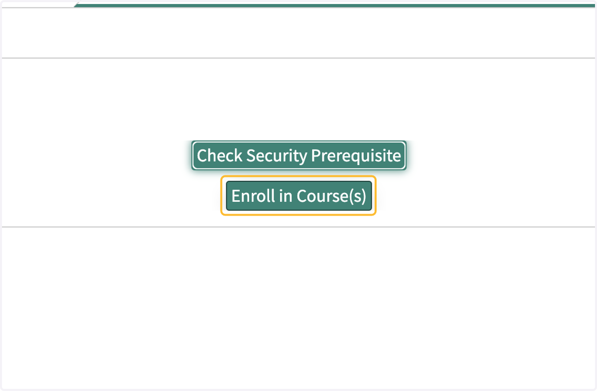If needed, Click on Enroll in Course(s)