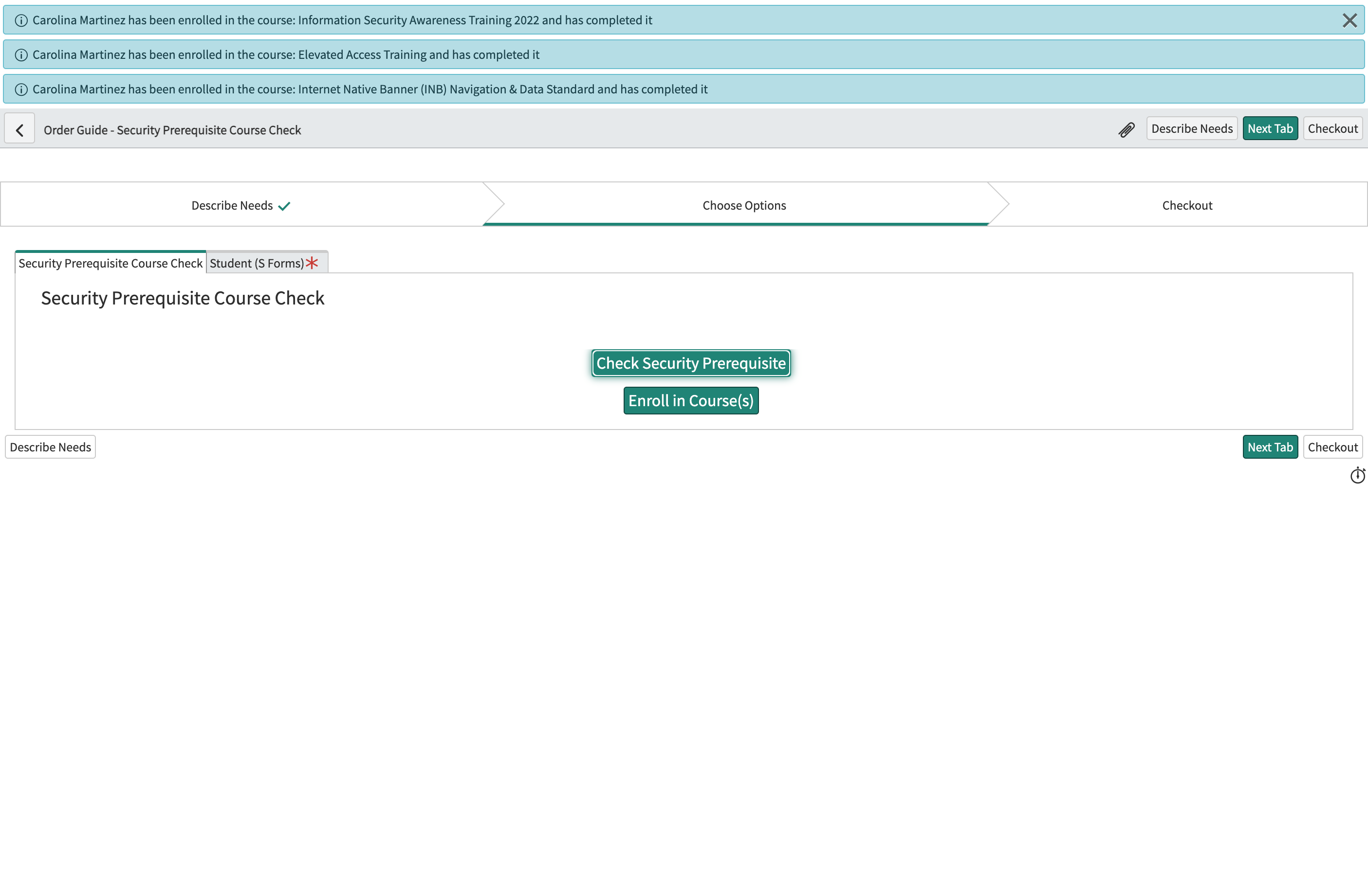 Review Security Prerequisites