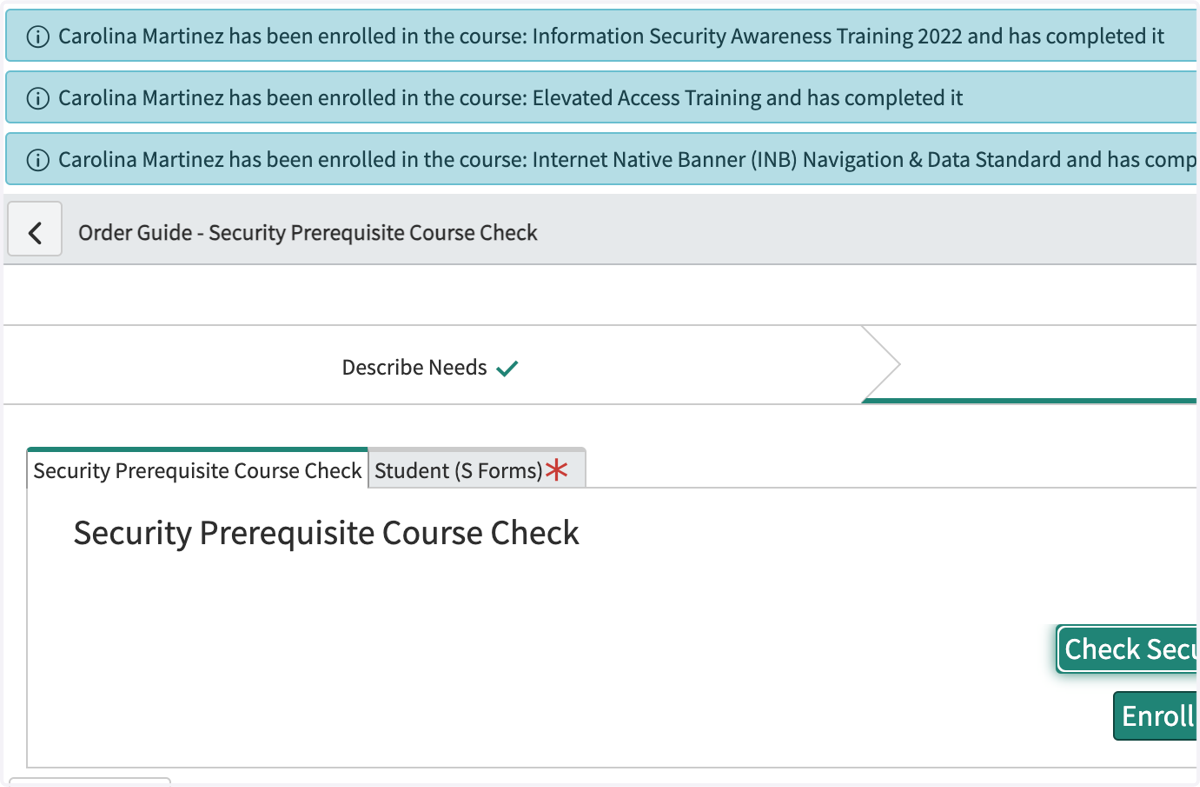 Review Security Prerequisites