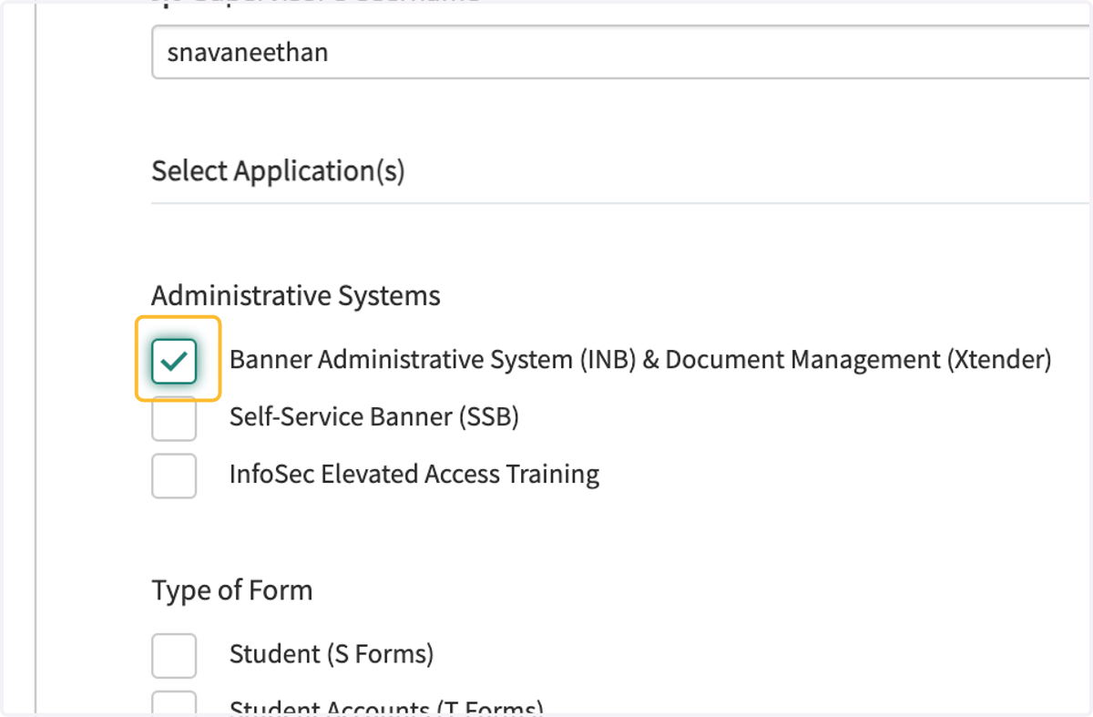 Check Banner Administrative System (INB) & Document Management (Xtender)