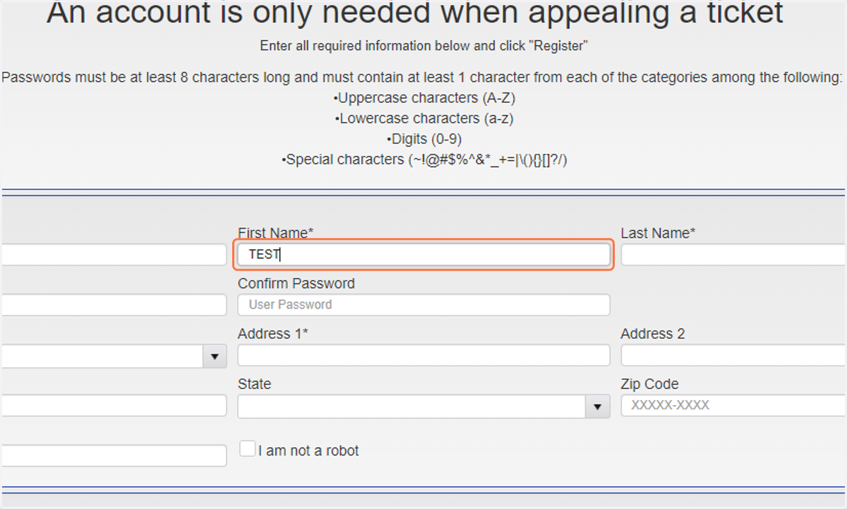 Enter your First Name
