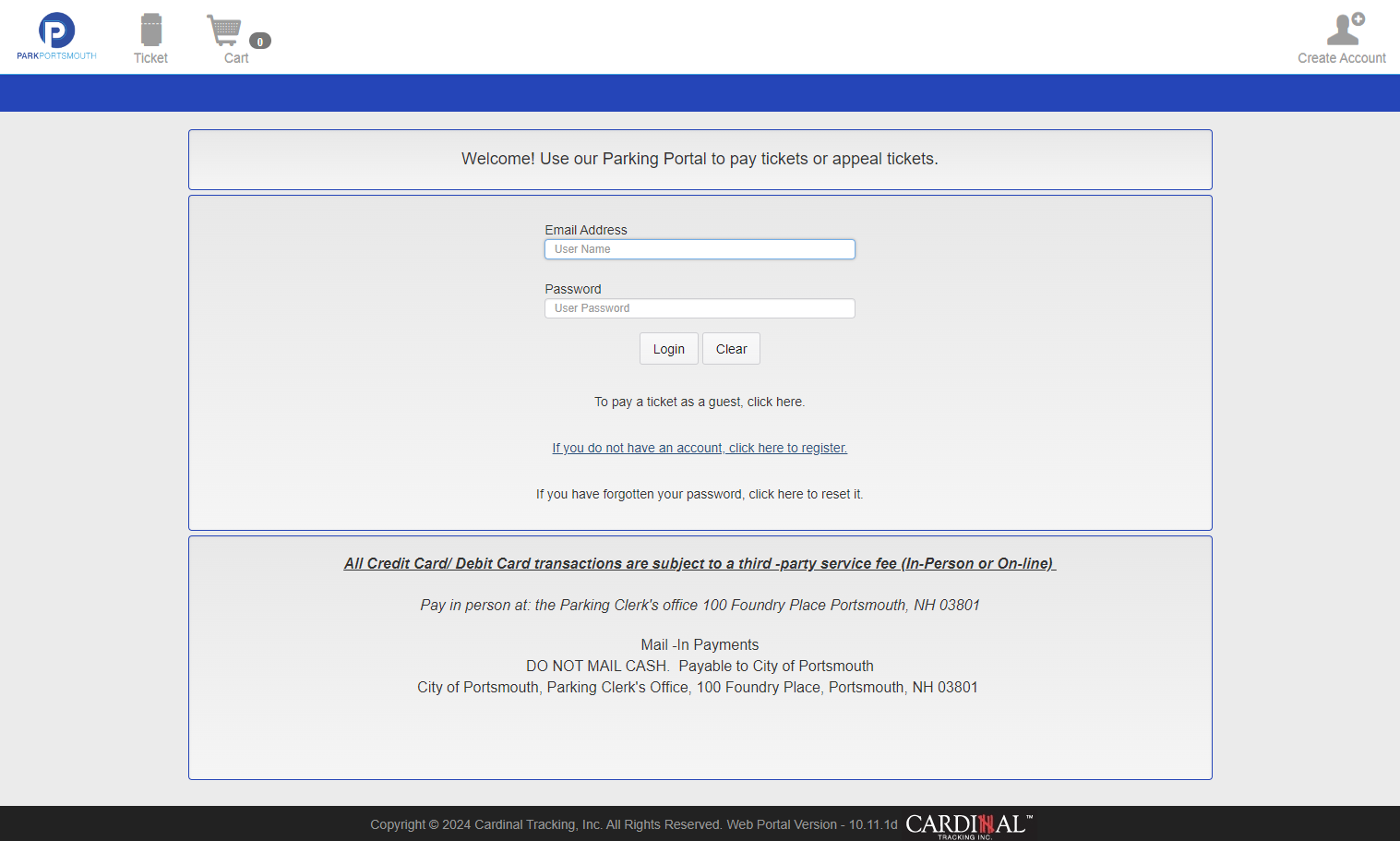 Click on If you do not have an account, click here to register.