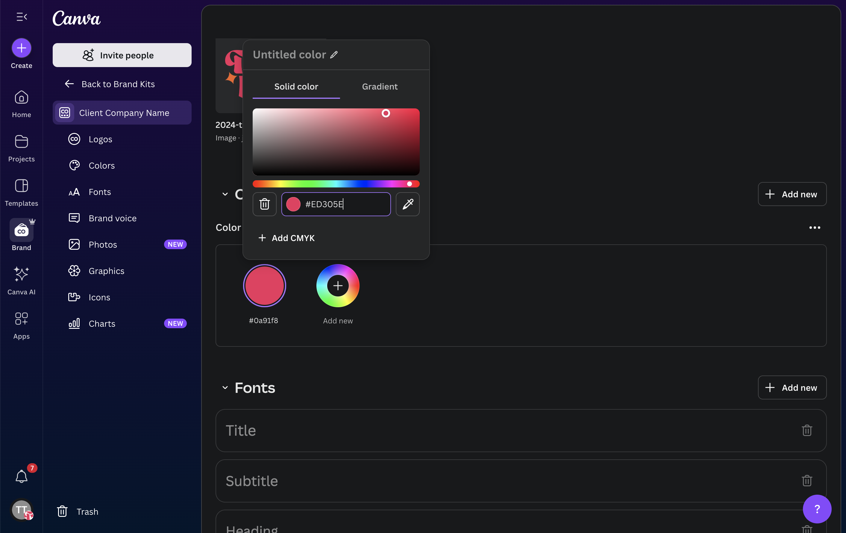 type or paste brand color hex code