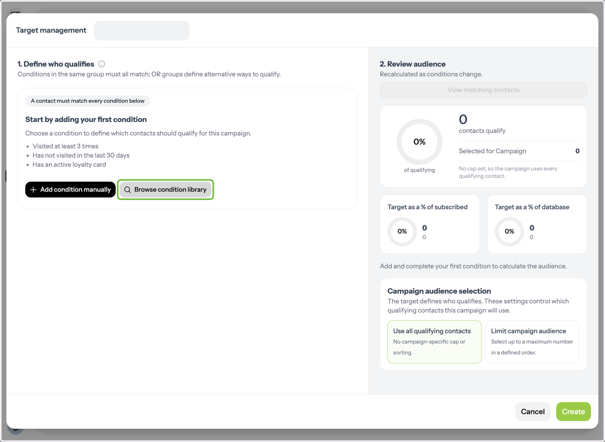 Add Audience Conditions