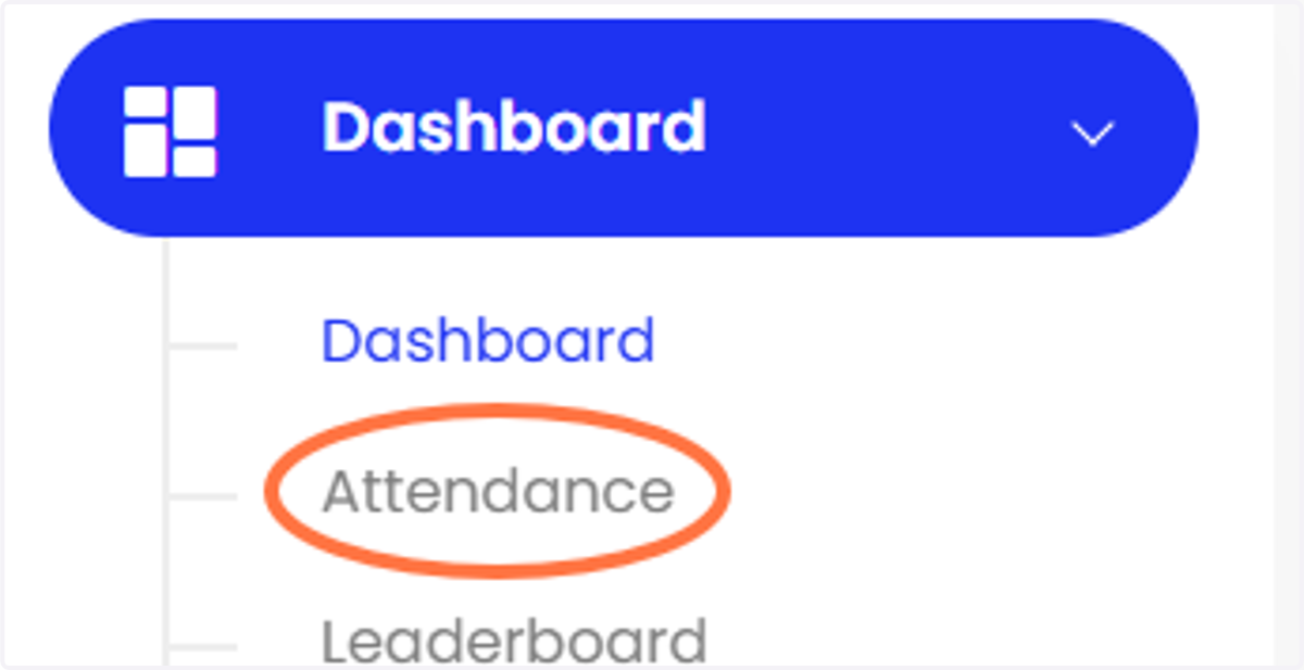 Klik Dashboard > Attendance