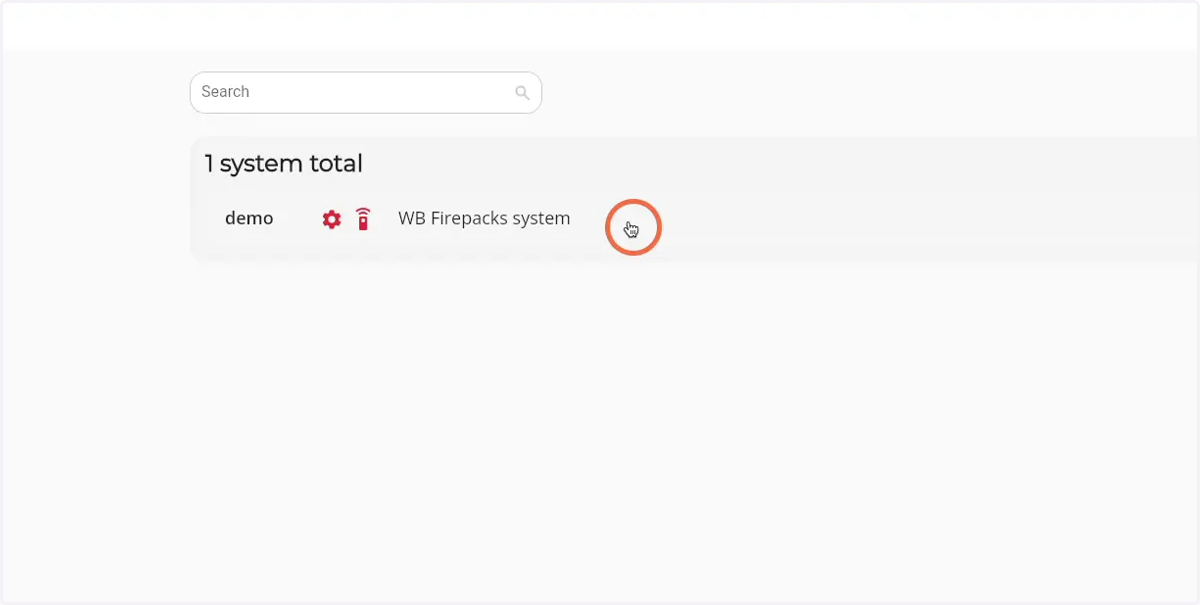 Click on the Firepack that you would like to invite a user to