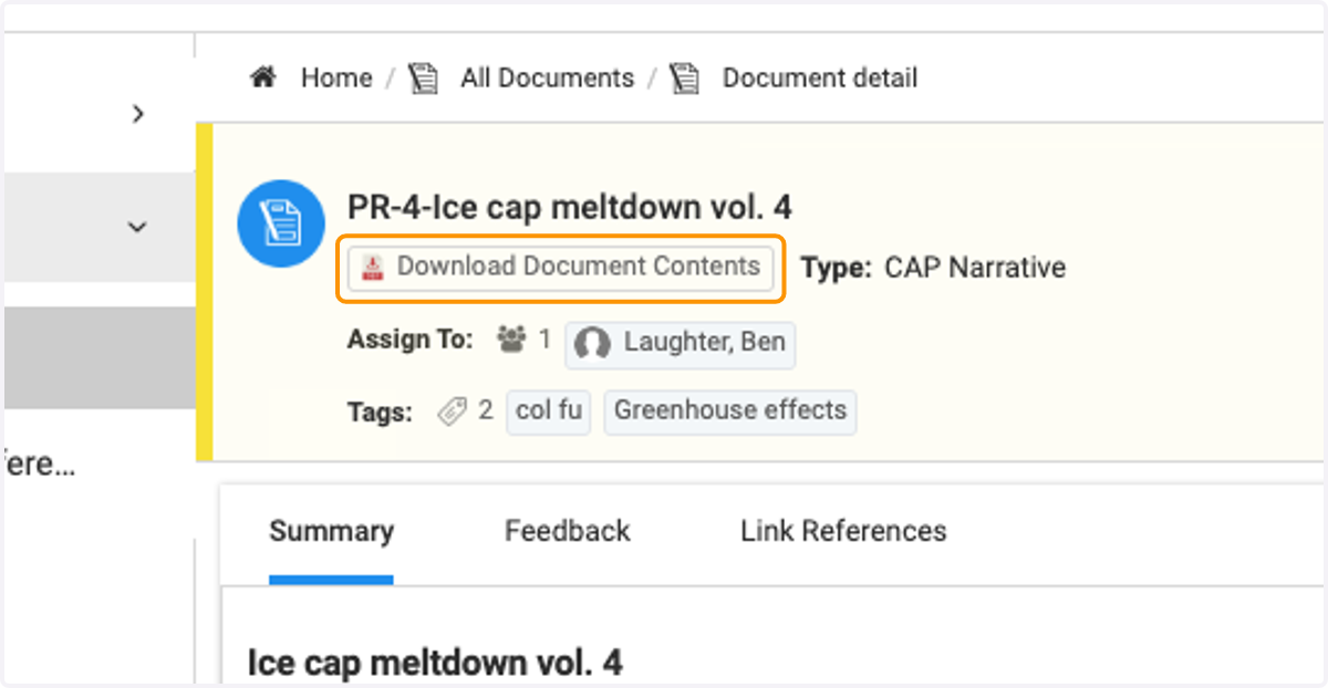 Click on Download Document Contents to download view attached PDF
