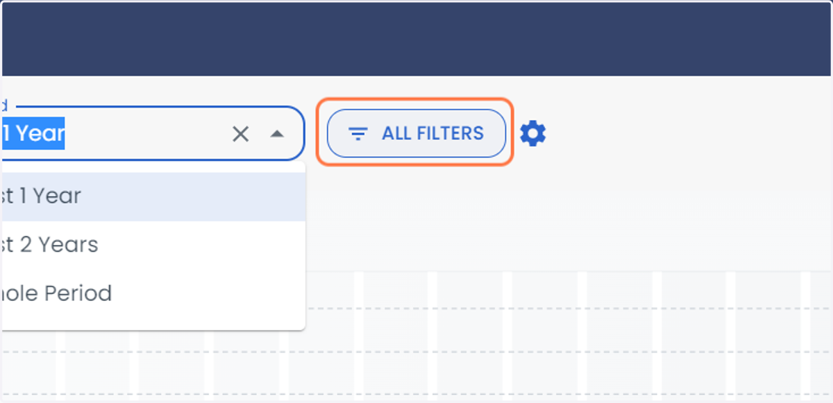 Click on ALL FILTERS to select the filters