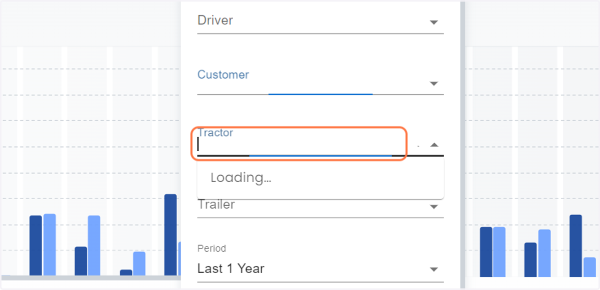Click on Tractor to select a specific Tractor