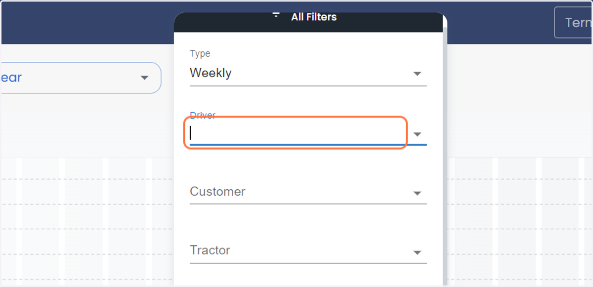 Click on Driver to select a specific driver
