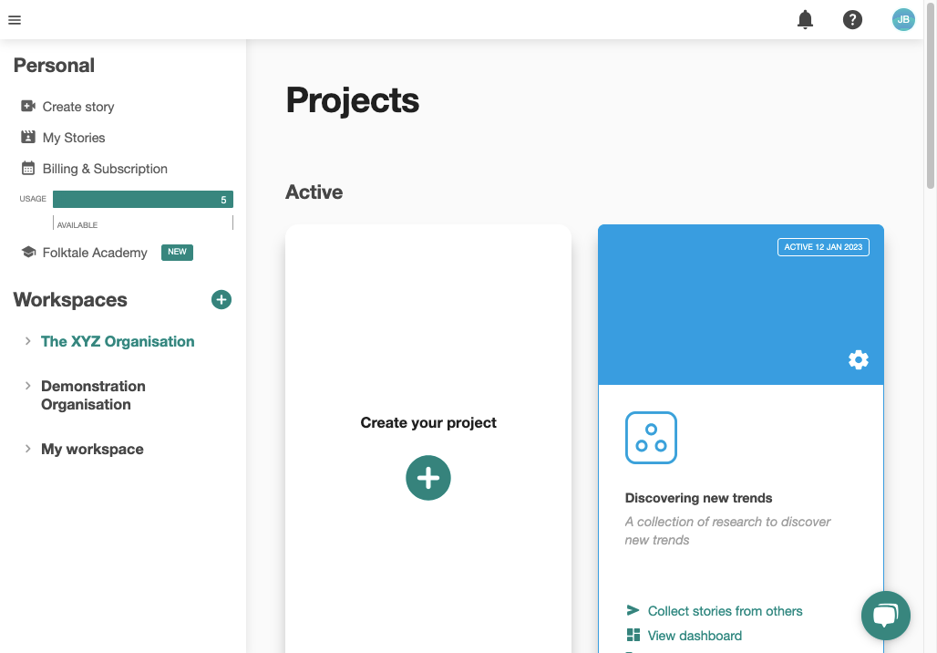 Once you sign in, click on your workspace name