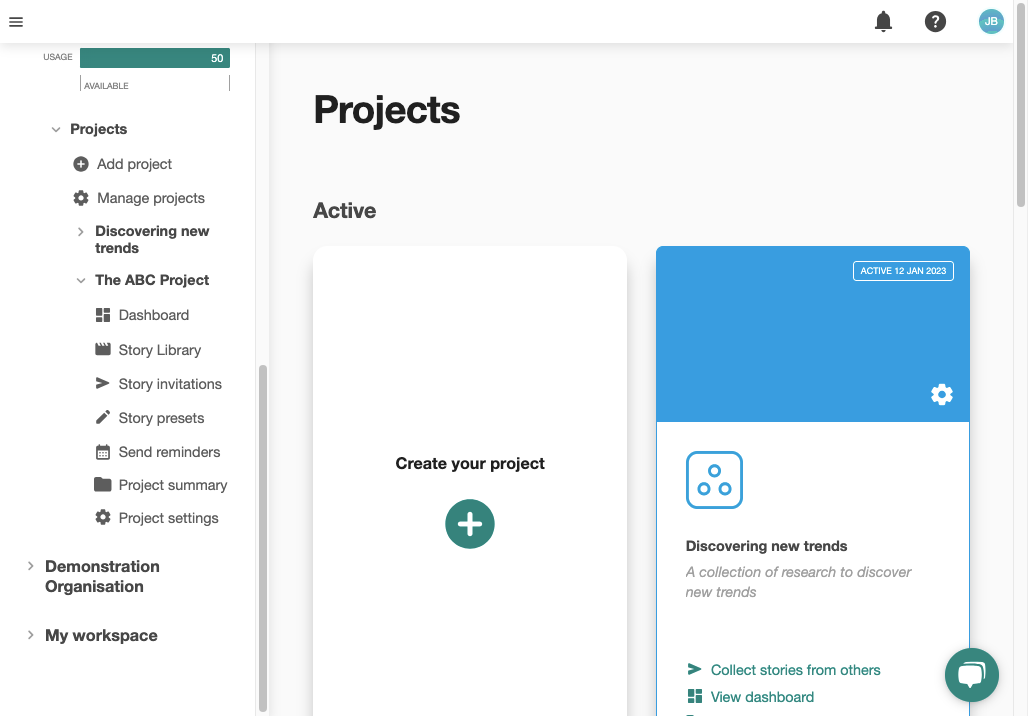 Click on Project settings