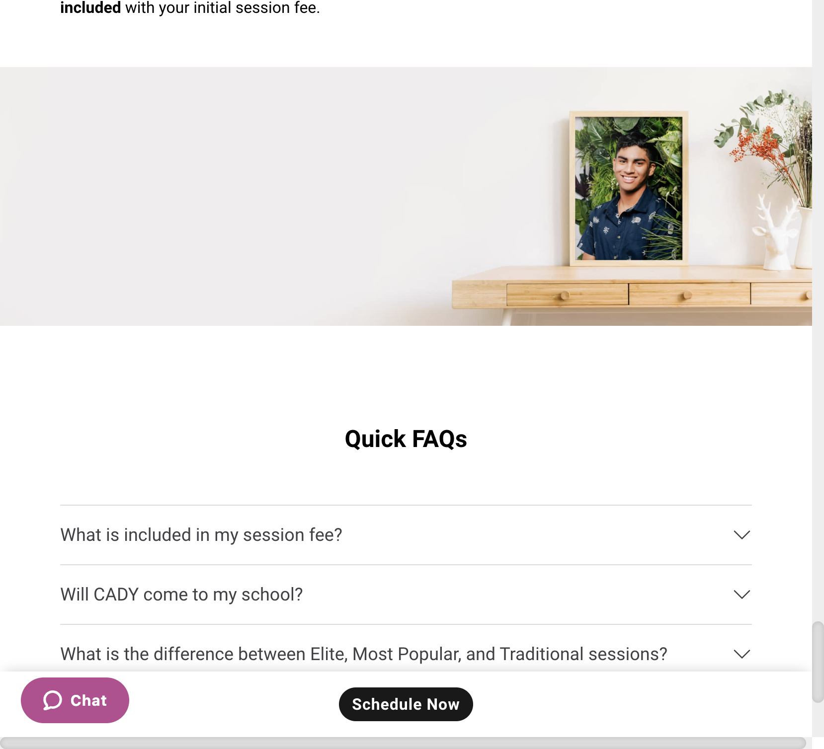 Scroll down on the page, then click on Start Booking