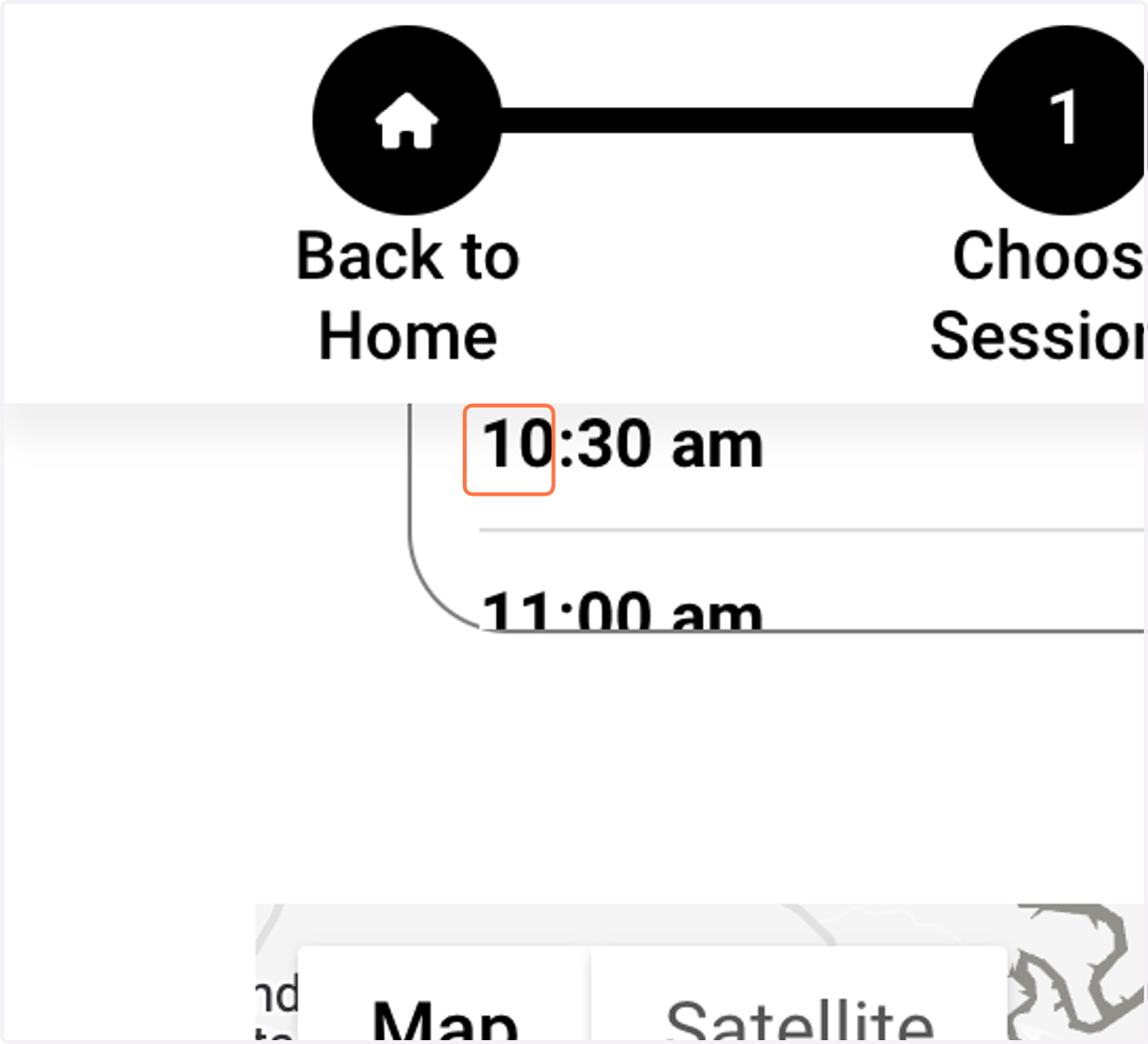 Select your time