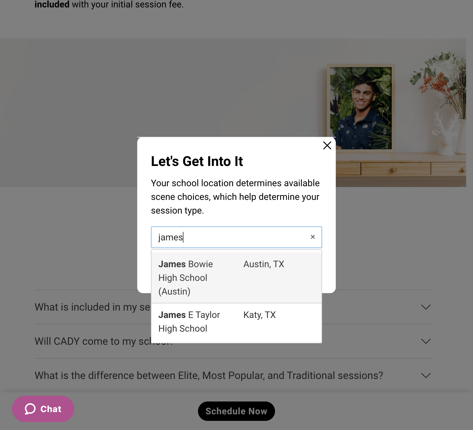 Click on James Bowie High School (Austin)…