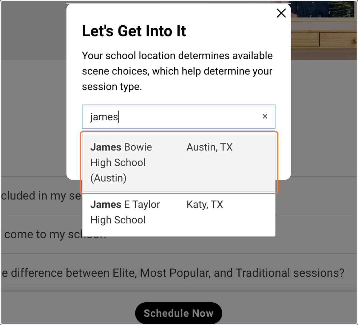 Click on James Bowie High School (Austin)…