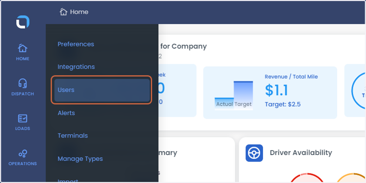 Select Users from the list