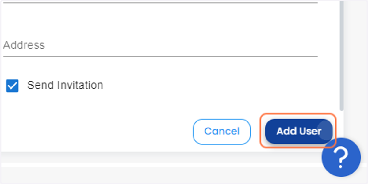 Click on Add User