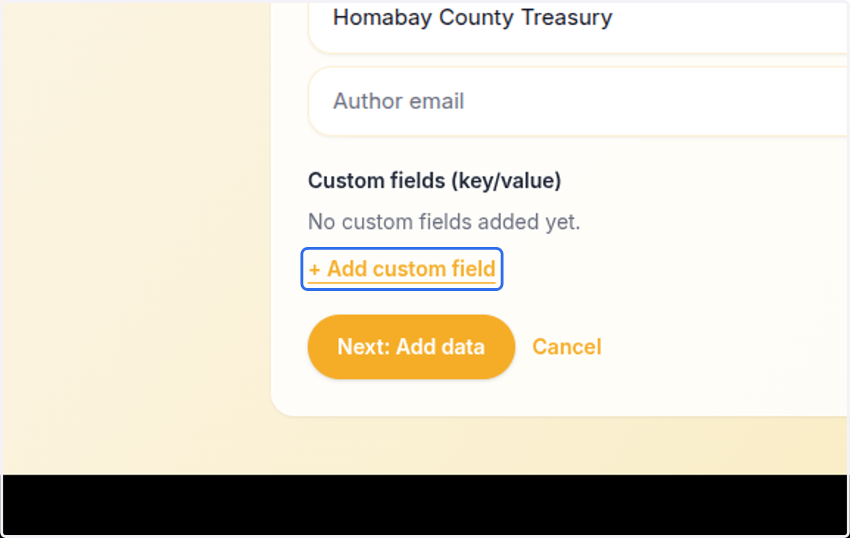 Add optional custom fields