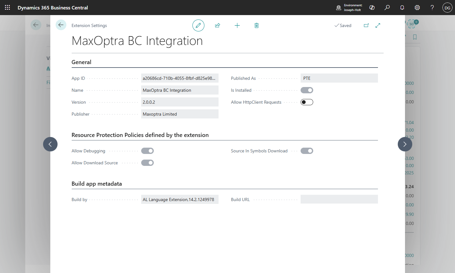 Toggle 'Allow HttpClient Requests' to On