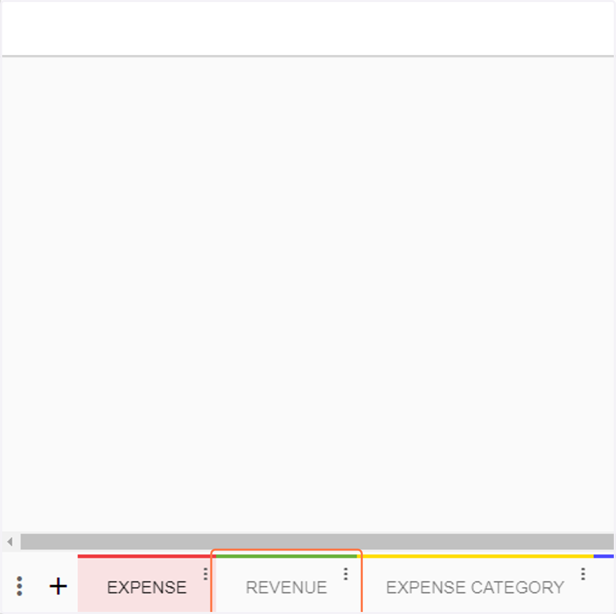 Click on REVENUE