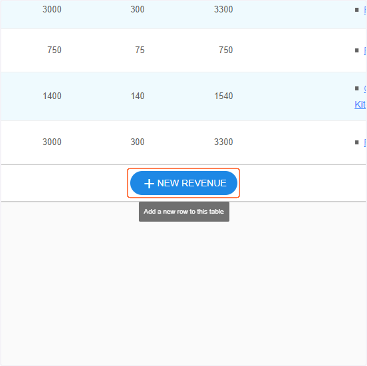 Click on NEW REVENUE