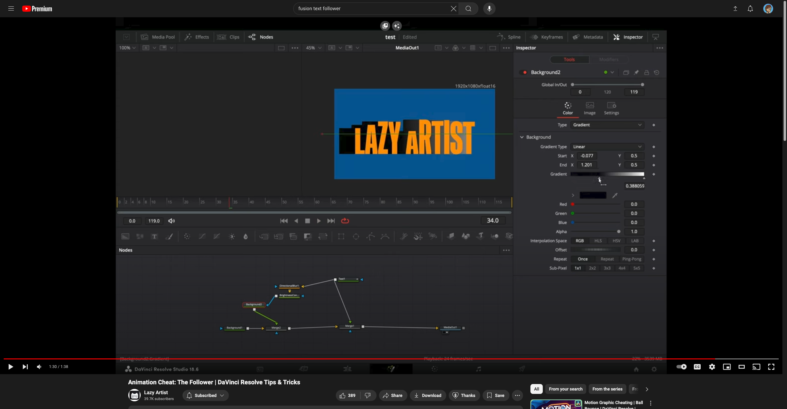 Click on YouTube Video Player