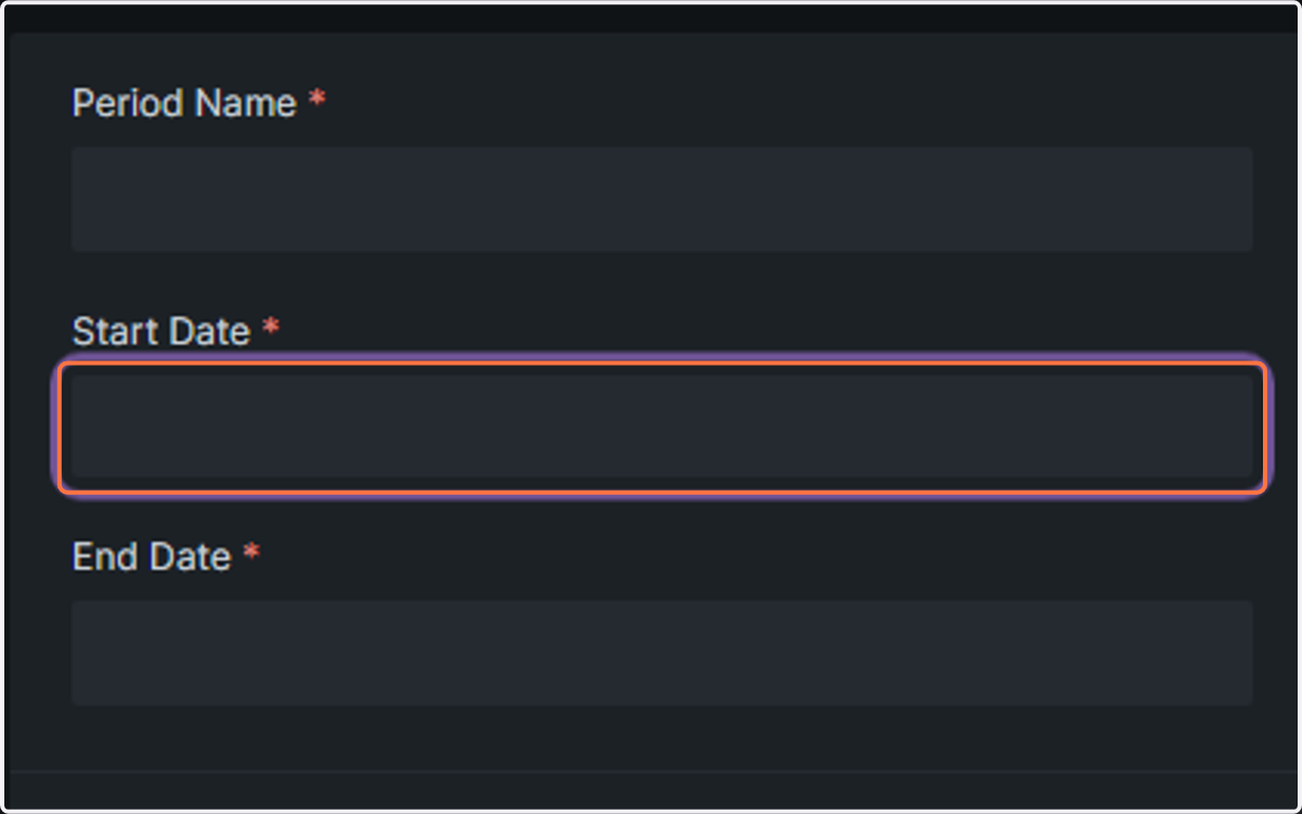 Select The Start Date