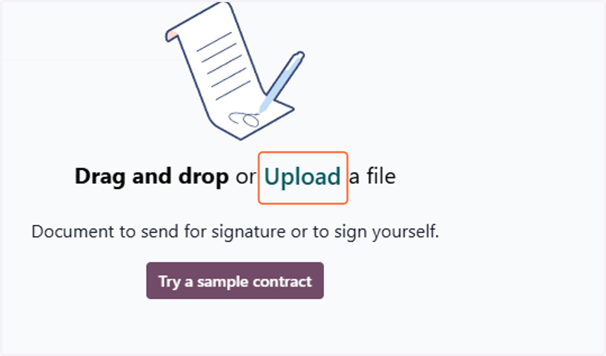 Click on Upload