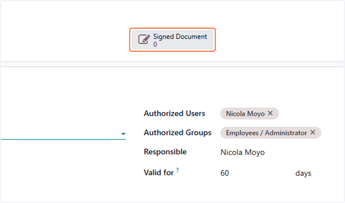 Click on Signed Document