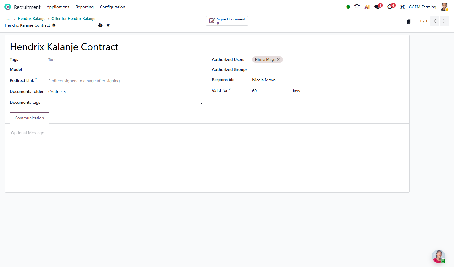 Click on Documents tags