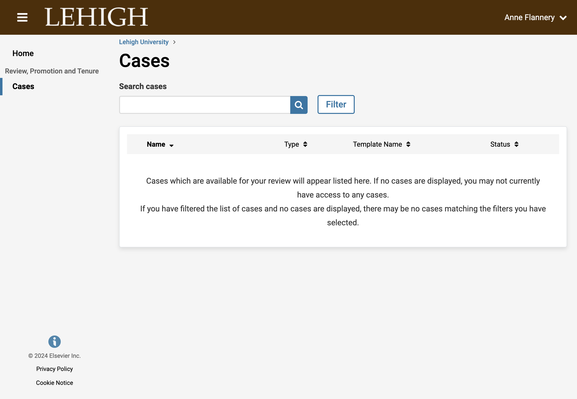 If you go back to Cases, the case is no longer listed