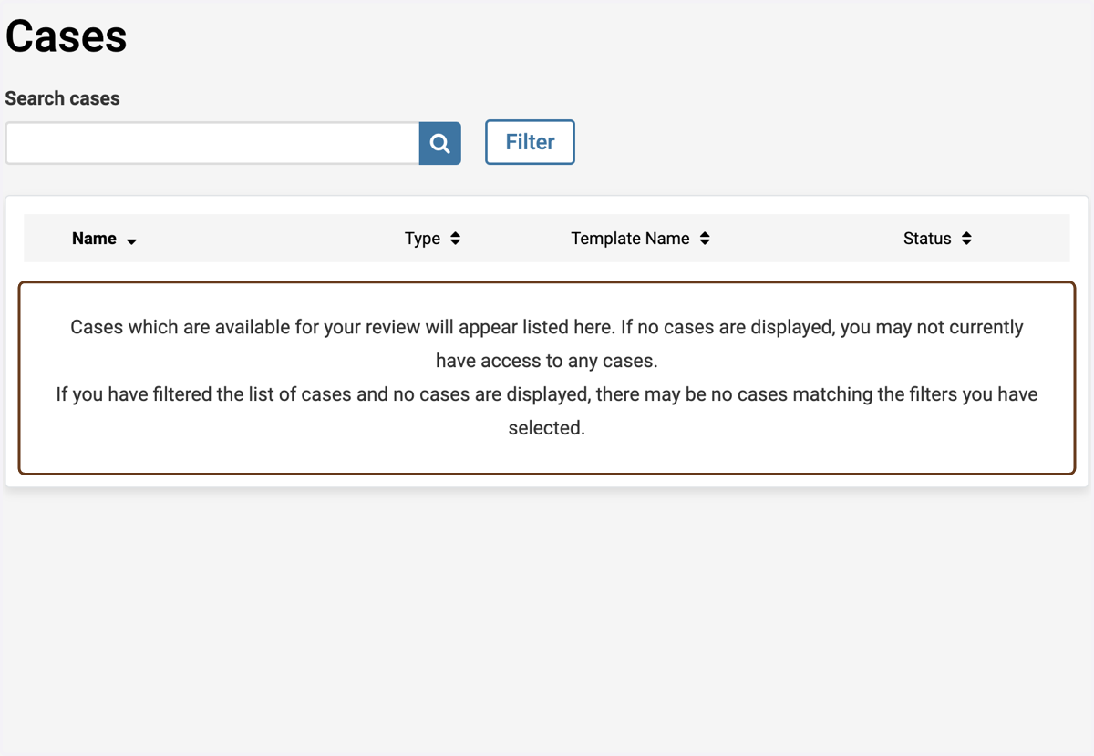 If you go back to Cases, the case is no longer listed