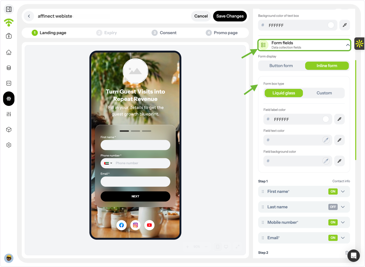 Configure Form Fields