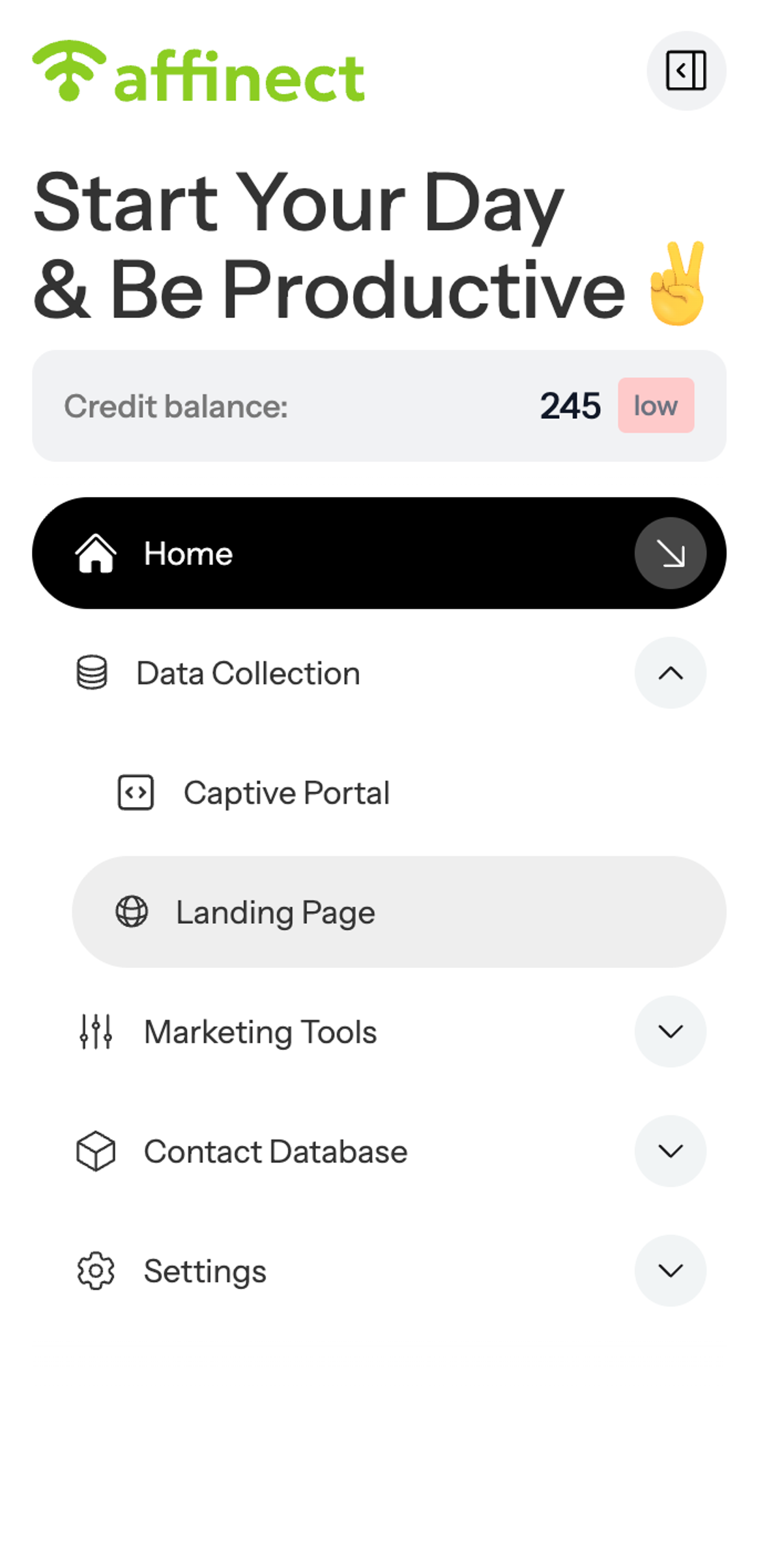 How to Create a QR Landing Page in Affinect