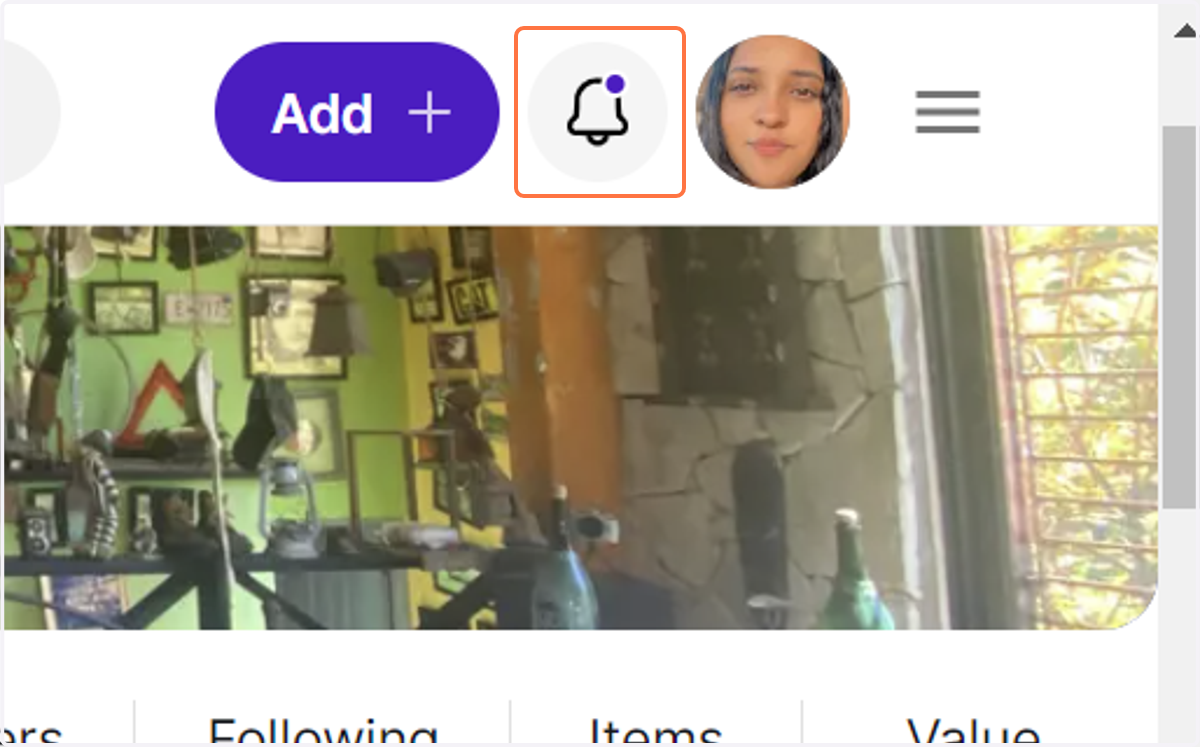 After some time, you should receive an email and notification. Click on the bell icon to see your notifications.
