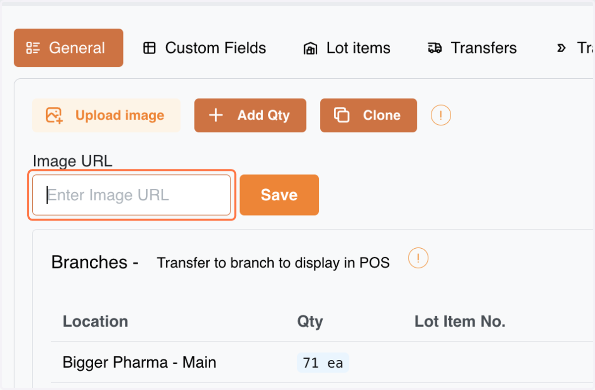 There is also another way to change your item image, if you have a URL for your image, you can put it here.
