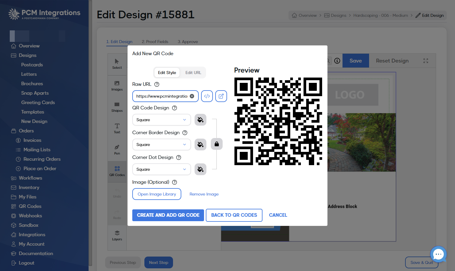 Add the URL
