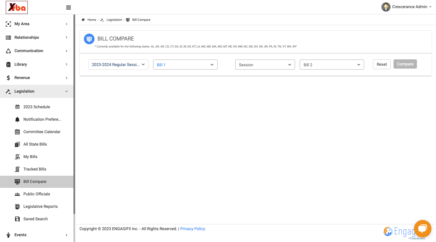 Select the first bill (and version)