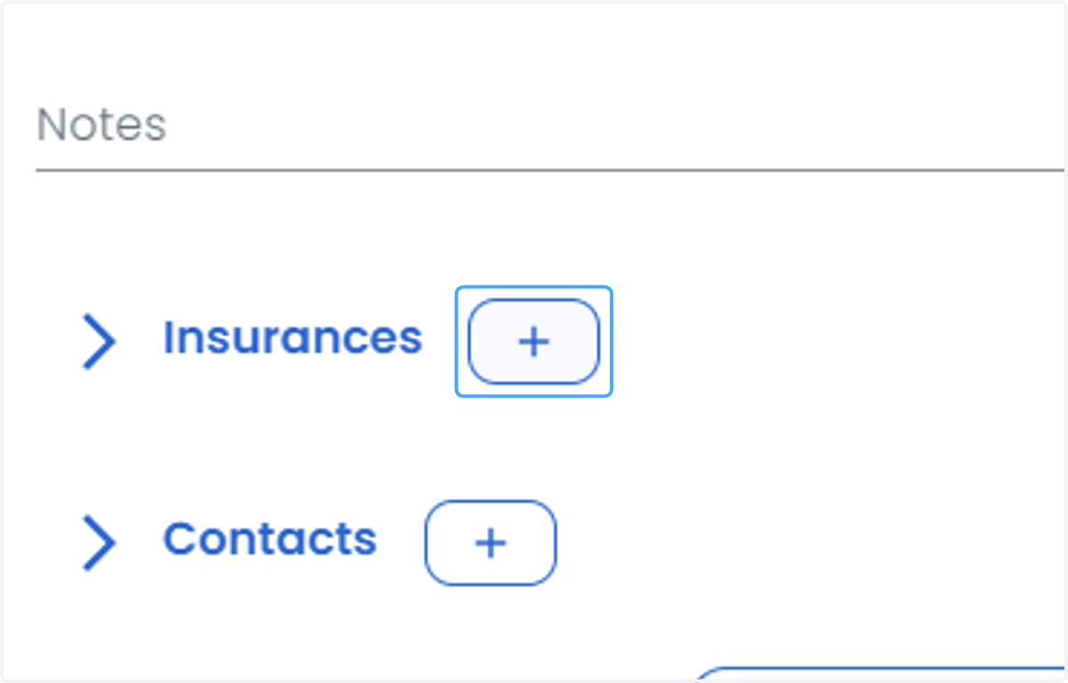 Click on Insurances