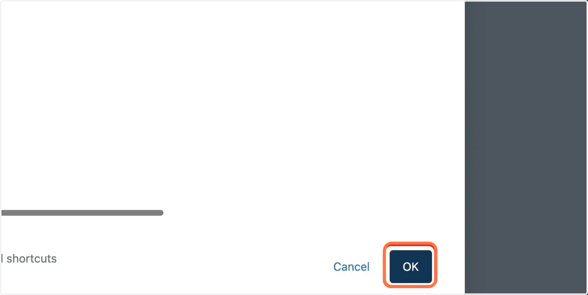 Click on OK