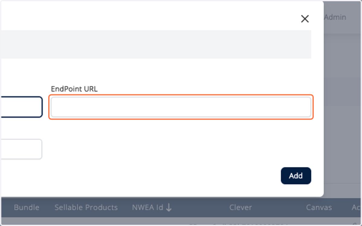 Enter the EndPoint URL in the format https://website.com