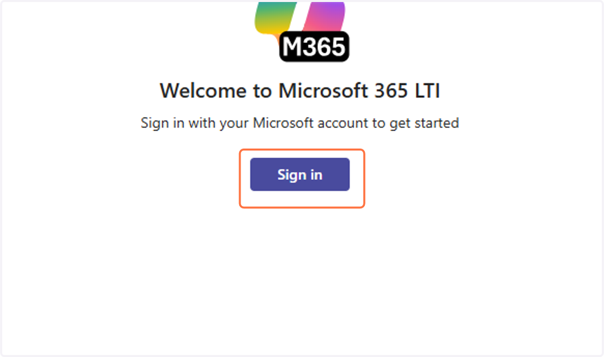 Select Sign in.