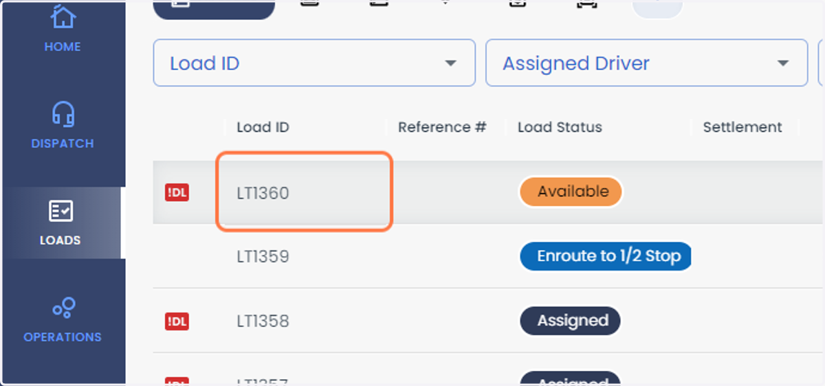 Select the load which you would like to Split (Relay)