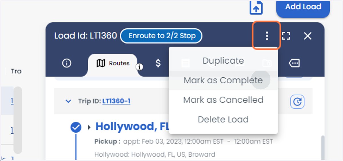 You can select the options that would be applicable for the load.